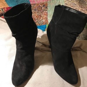 $2 if bundled with 4 items
Booties, Black Suede